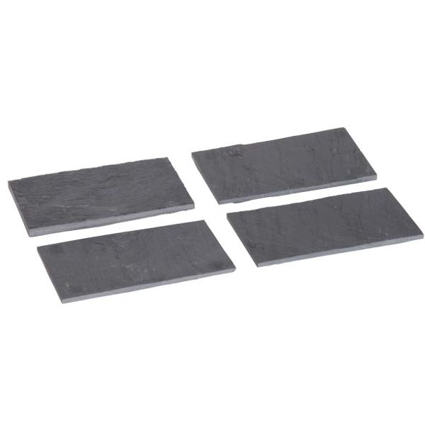 Cosy & Trendy Leisteen Bord Set4 15x8,5xh0,4cm 