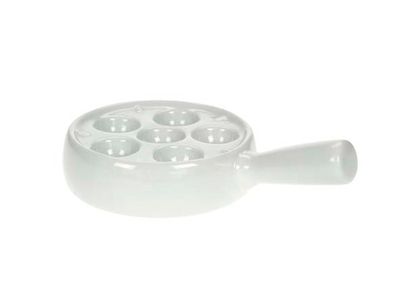 Escargot Serveerschotel Met Handvat D12c M En Handvat 9cm Porselein