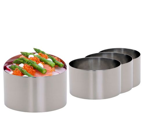 Anneau-garniture Set4 D9xh5.5cm Inox 18/10  Cosy & Trendy