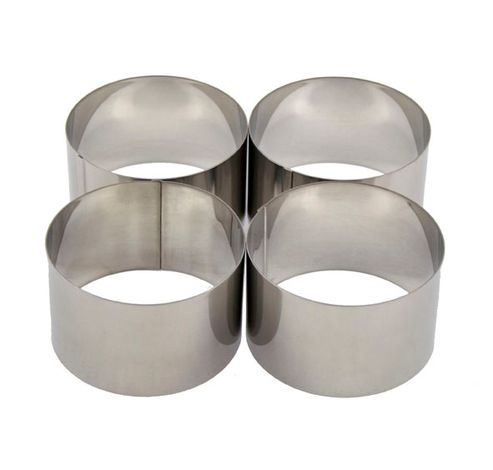 Anneau-garniture Set4 D9xh5.5cm Inox 18/10  Cosy & Trendy