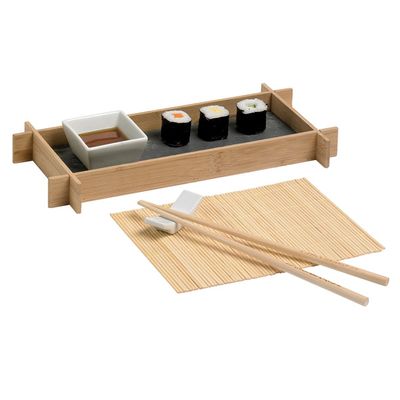 Sushi Set 1pers Coupelle Pres.-chopstick +support - Coupelle - Set De Table 