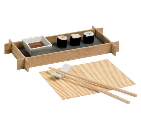 Sushi Set 1pers Pres.schaal, Chopstick M Et Legger, Schaaltje, Placemat  Cosy & Trendy