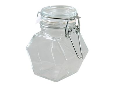 Bokaal Met Clip 12,5cl D4,5xh8cm Hoekig Glas