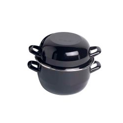 Horeca Mosselpot 1,2kg Zwart 2,8l D18cm Afgerond 