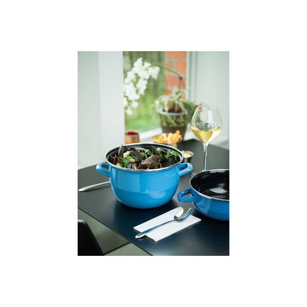 Horeca Mosselpot 1,2kg Blauw 2.8l 18cm  