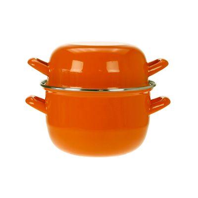 Horeca Mosselpot 1,2kg Oranje 2,8l 18cm 1kg  Cosy & Trendy