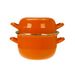 Horeca Mosselpot 1,2kg Oranje 2,8l 18cm 1kg 