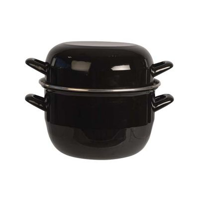 Horeca Mosselpot 2kg Zwart 3,250l D20cm  Cosy & Trendy