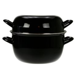 Cosy & Trendy Horeca Mosselpot 4kg Zwart Nieuw D24cm 5l 