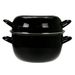 Cosy & Trendy Horeca Mosselpot 4kg Zwart Nieuw D24cm 5l