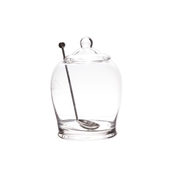 Cosy & Trendy Olijfpot Met Lepel D7xh14cm Glas-inox 