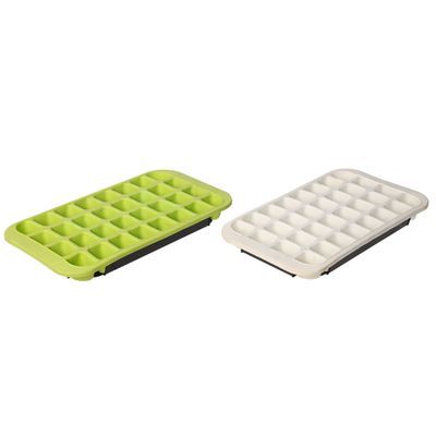 Ijsblokhouder 32st Silicone Groen Met Zwarte Basis  Cosy & Trendy