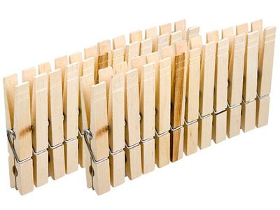 Wasknijpers S24 L8,5cm Hout 