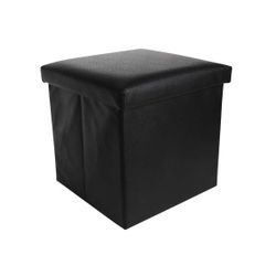 Cosy & Trendy OPBERGZITBOX ZWART 38X38X38CM 