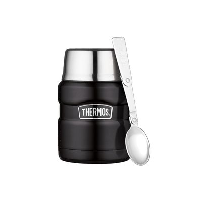  King Porte Aliments Noir Mat 470ml   Thermos