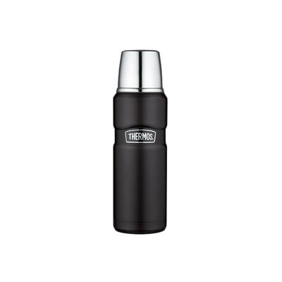 King Bouteille Isotherme 470 Ml Noir Mat   Thermos