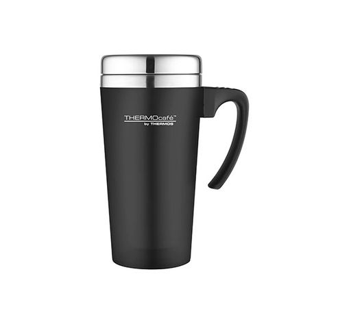 Soft Touch Travel Mug Zwart 420ml   Thermos