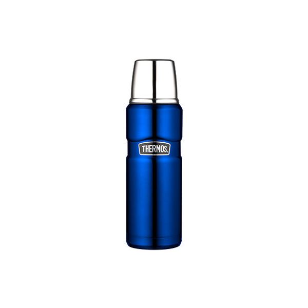 Thermos King Isoleerfles Metalic Blauw 470ml 7.5x7.5xh24.5cm