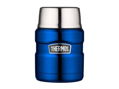 King Voedseldrager Metalic Blauw 470ml Sk3000c 9x9xh14.5cm