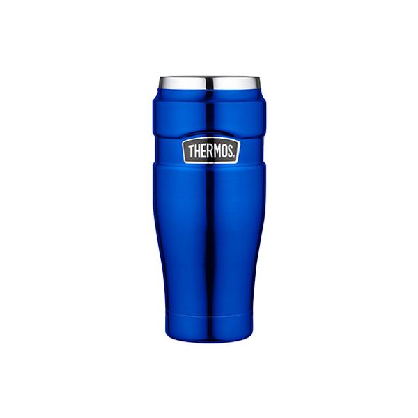 King Tumbler Mug Metalic Blauw 470ml 8.5x8.5xh20cm 