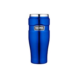 King Tumbler Mug Metalic Blauw 470ml 8.5x8.5xh20cm 