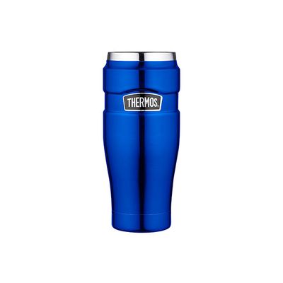 King Tumbler Mug Metalic Blauw 470ml 8.5x8.5xh20cm  Thermos