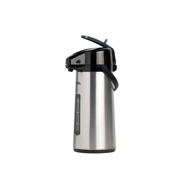 Thermos Pompthermos 2.2l+hendel+venster Mat D18xh38cm