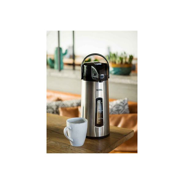 Pompthermos 2.2l+hendel+venster Mat D18xh38cm 