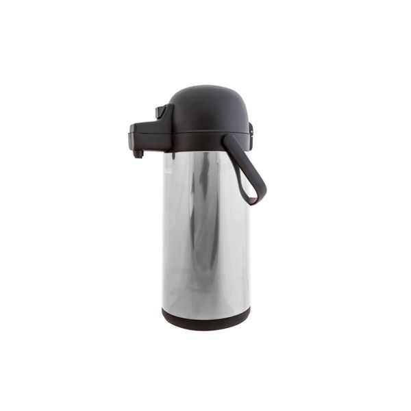 Pompthermos Alu 1,9l Met Drukknop  