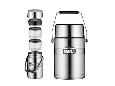 King Voedseldrager Rvs Mat 1,2l D14,8xh22,3cm 12uur Warm 24 Uur Koud