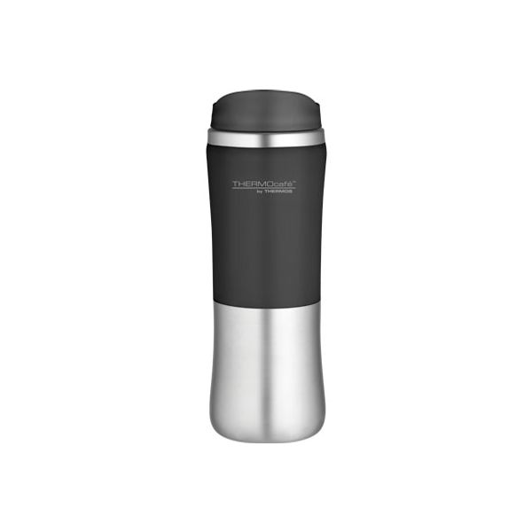 Brilliant Tumbler Mug Inox/zwart 300ml Lekvrij 