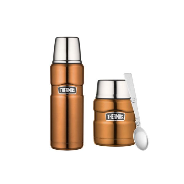 Thermos Set Koper King Voedseldrager 0.47l - Isoleerfles 0.47l