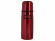 Fbb Bouteille Isotherme Rouge 0.35l Bouchon Visser Verser D6xh24cm