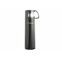 Tc Thermomode Isoleerfles 500ml Glossy Black - Schroefdop - Incl. Beker 