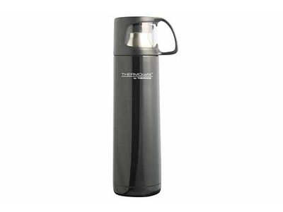 Tc Thermomode Isoleerfles 500ml Glossy Black - Schroefdop - Incl. Beker