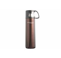 Tc Thermomode Bouteille Isotherme 500ml Bordeaux - Bouchon À Vis - Incl. Tasse 