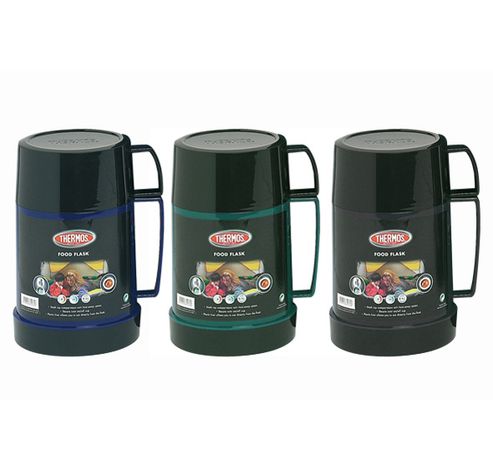 Mondial Voedseldrager 0,5l 3ass Zwart - Blauw - Groen D12,5xh20cm  Thermos