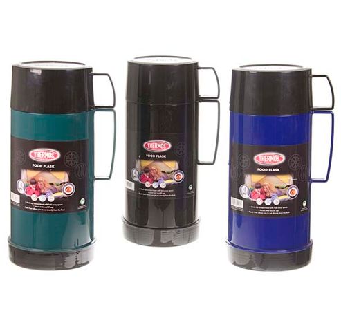 Mondial Voedseldrager 0.85l  3asszwart - Blauw - Groen  Thermos