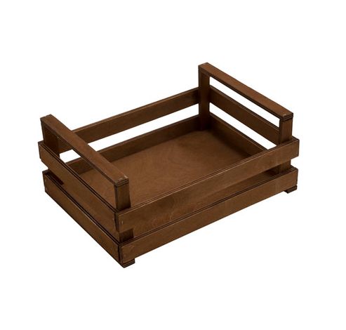 KRAT BRUIN HOUTEN BOX L 30X20X10CM  Bisetti