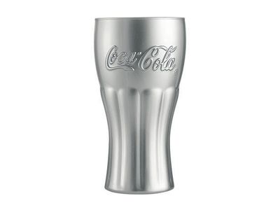 Coca Cola Glas Mirror Silver 37cl 