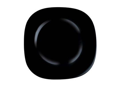 Carine Noir Plat Bord D27cm 