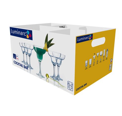 COCKTAIL BAR MARGARITA GLAS OP VOET 27CL  Luminarc