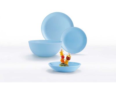 Diwali Lichtblauw Serviesset 19-delig Opaal