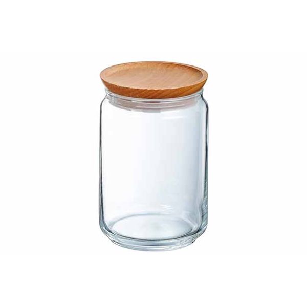 Luminarc Pure Jar  Voorraadpot Houten Deksel 1l Durable