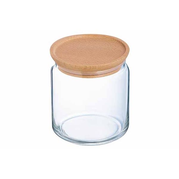 Luminarc Pure Jar Voorraadpot Houten Deksel 0,75l Durable