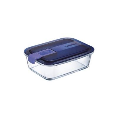 Easy Box Rectangle 122cl Couvercle Bleu Sodo Trempe  Luminarc