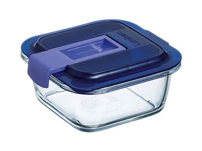 Easy Box Vierkant 38cl Blauw Deksel Tempered Sodo