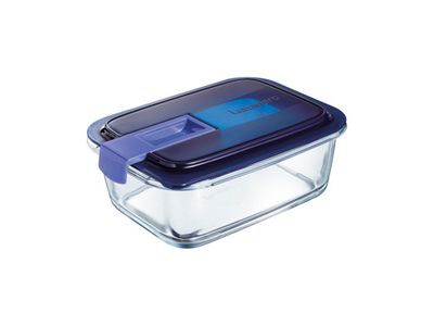 Easy Box Rechthoek 82cl Blauw Deksel Tempered Sodo