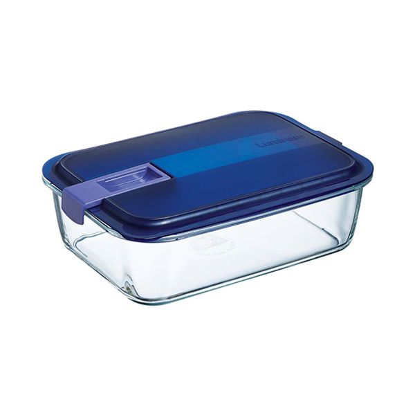 Luminarc Easy Box Rechthoek 197cl Blauw Deksel Tempered Sodo