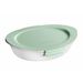 Smart Cuisine Carine Ovenschotel Ovaal 32,5x20,3xh7,4cm - Groen Deksel 